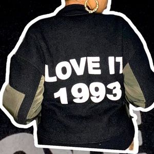 Wool LOVE IT 1993 Bomber jacket